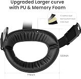 KIWI design K4 Flex Fascia Comfort Lite per Quest 3/3S, PU senza batteria | Comfort e immersione VR: regolabile, schienale piatto, PU morbida, TPU adattabile, pieghevole, leggero - 3