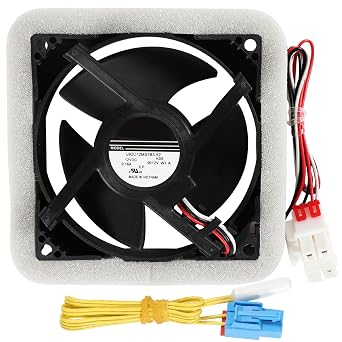 DA81-06013A Refrigerator Evaporator Fan Motor for Samsung U92C12MS1B3-52 | DA31-00287A No Noise Fan Motor with DA32-10105X, RF28HMEDBSR/AA RF28HFEDTSR/AA RF26HFENDSL/AA RF263BEAESR/AA RF28HDEDPWW/AA