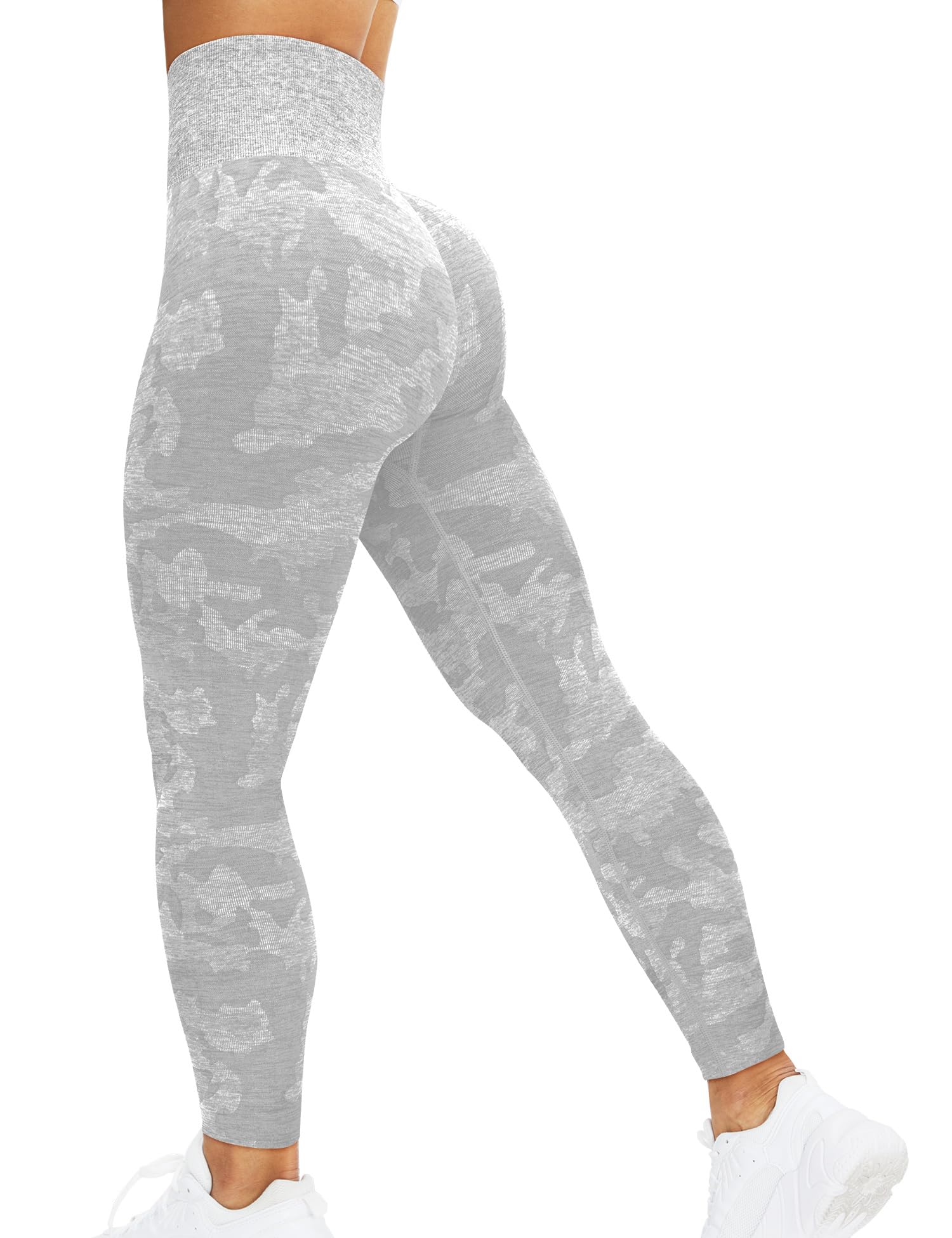 corcoar Sport Leggings Damen Hoch Taille Seamless Blickdicht Leggings Booty Lifting Po Push Up Gym Yoga Sporthose