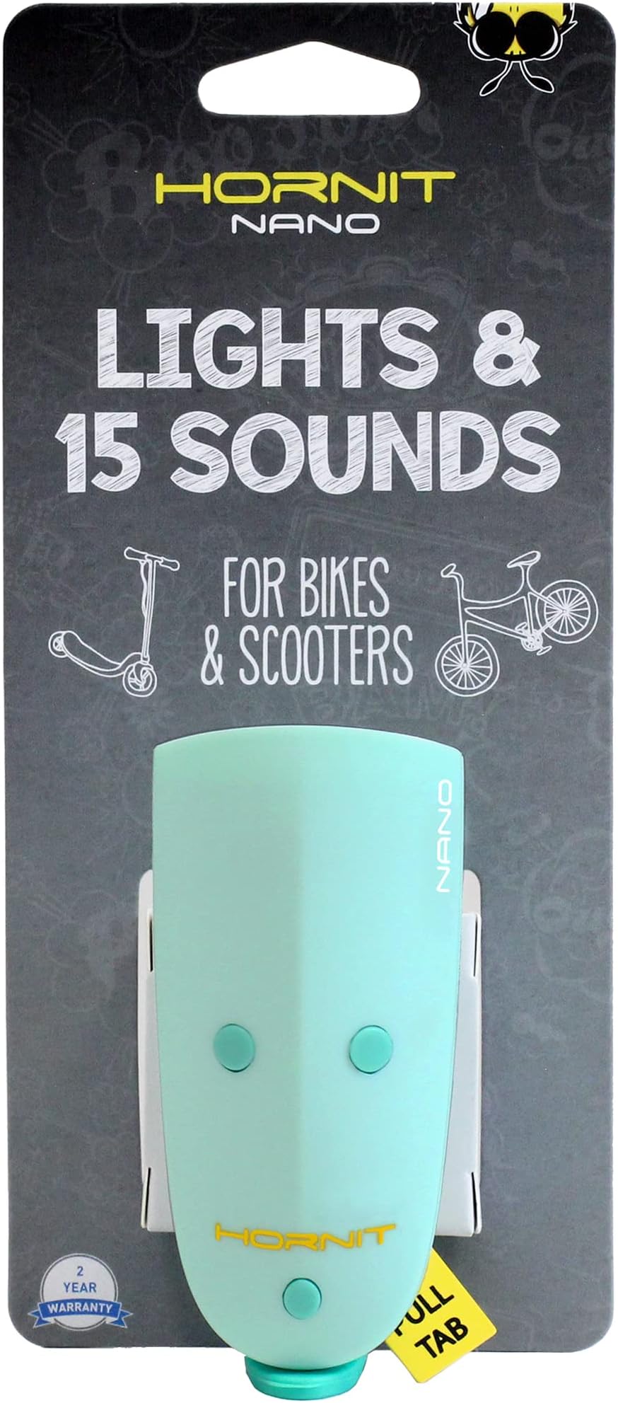 HornitMini Nano Horn & Light, Mint Green