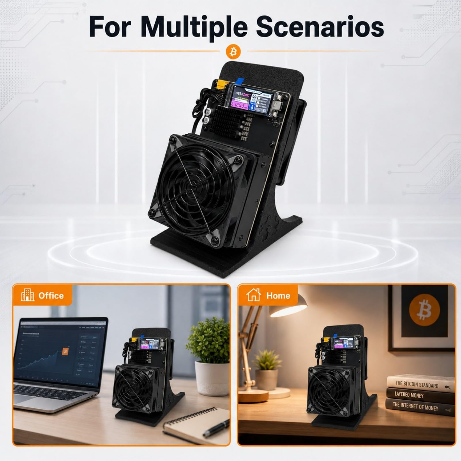 Bitcoin Miner NerdQaxe++ Rev 6.1 6TH/s Crypto Mining Machine with