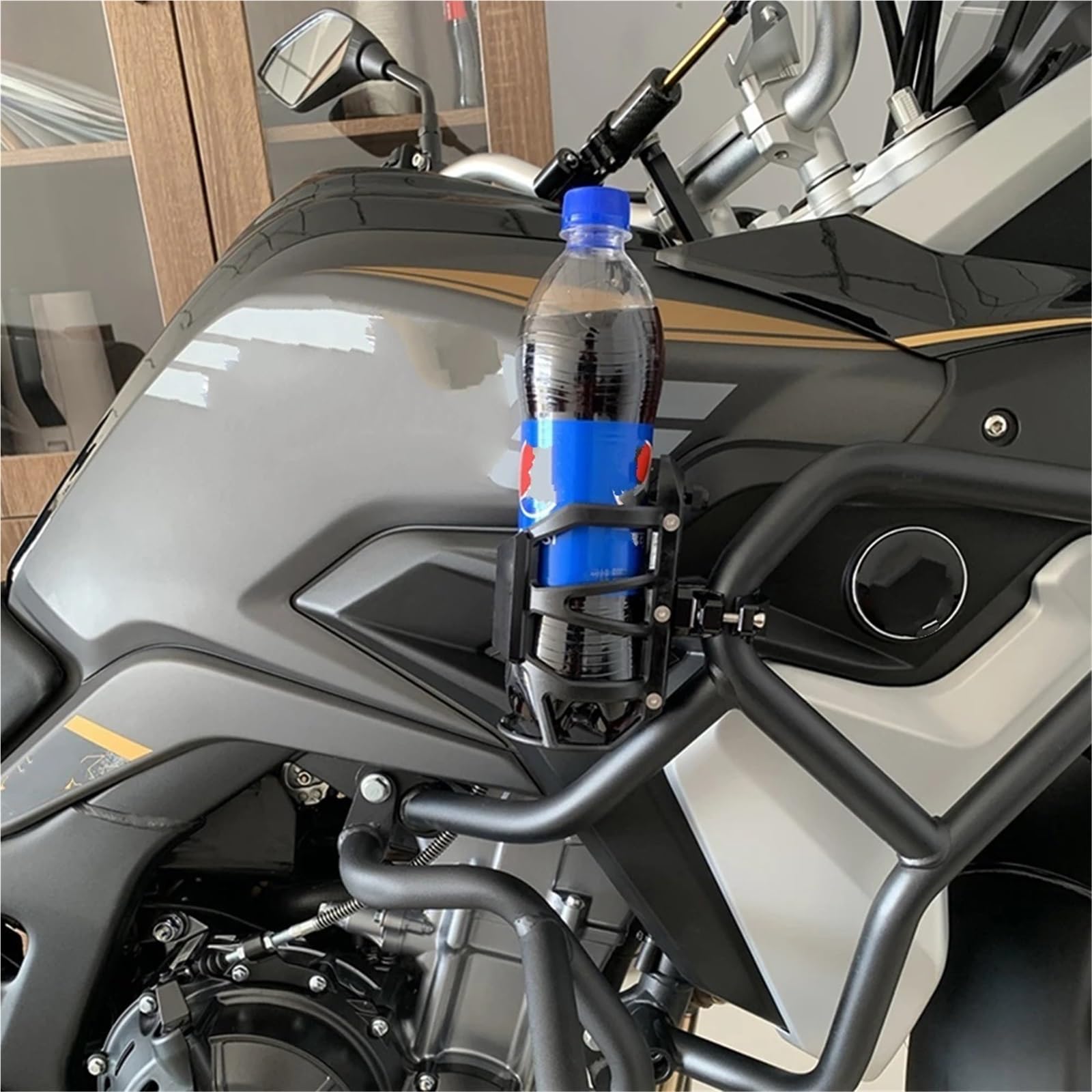 Porte-gobelet Porte-Bouteille d'eau Et De Boisson, Accessoires Moto, Support pour H-Onda NT1100 NT 1100 Nt1100 Nt 2021-2025 2026(Nero)