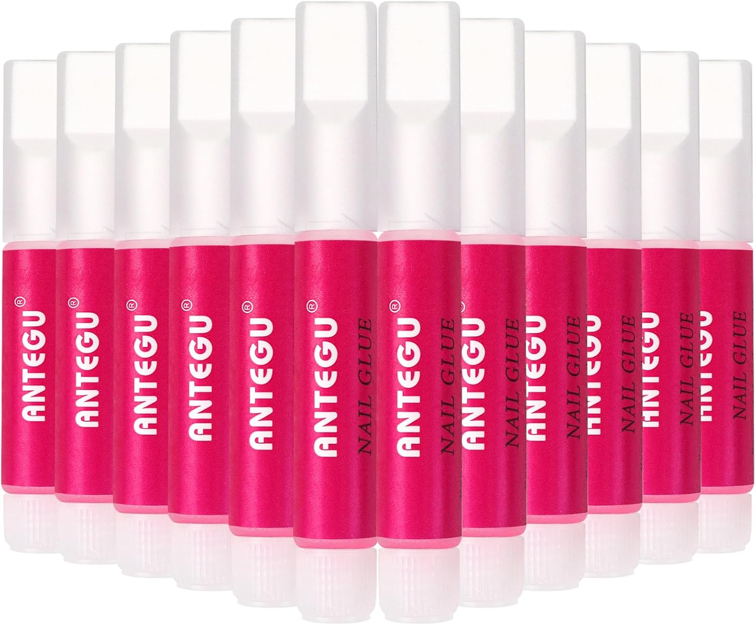 Sularpek 12 Pcs Strong Nail Glue, False Nail Glue For Acrylic Tips, Quick Dry Super Strong Nail