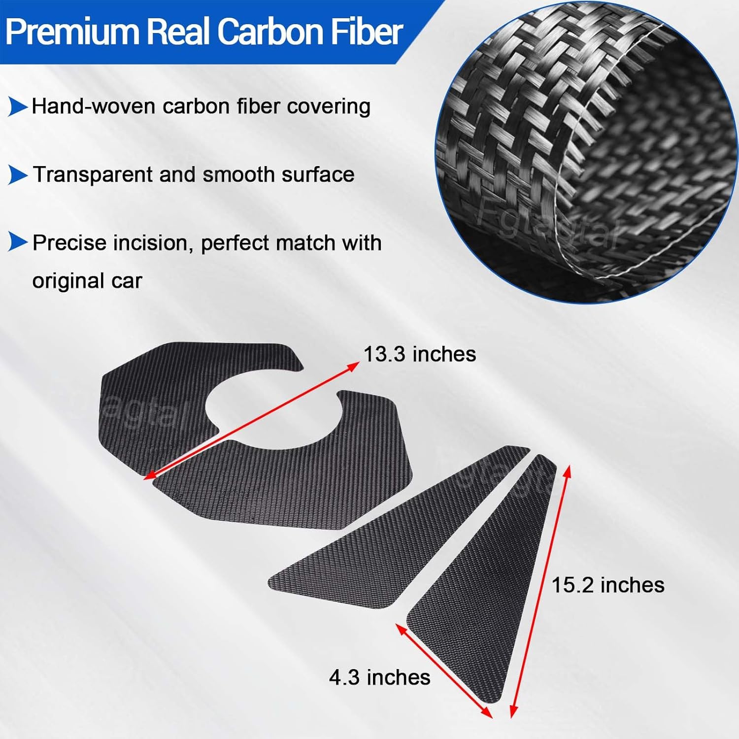 Real Carbon Fiber Engine Bay Side Panel Cover Trim Sticker Compatible with Chevrolet Corvette C8 2020-2026, Engine Compartment Side Panel Decoration Accessories, 4Pcs