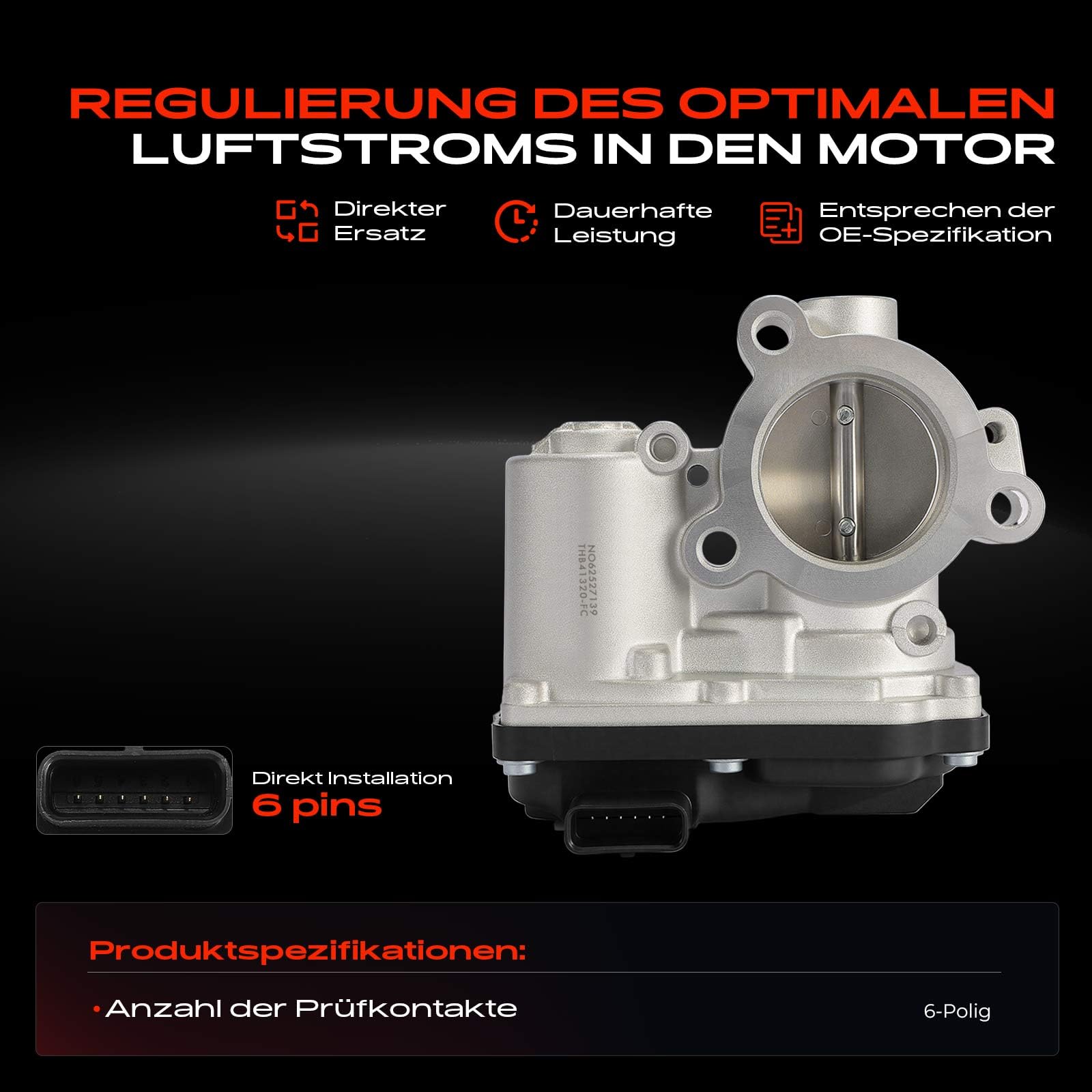 Frankberg Papillon des gaz Collecteur de papillon des gaz 161204132R | Compatible avec: Logan MCV II, S.a.n.d.e.r.o II B8, S.a.n.d.e.r.o III, Twingo III BCA BCM, Clio V B7