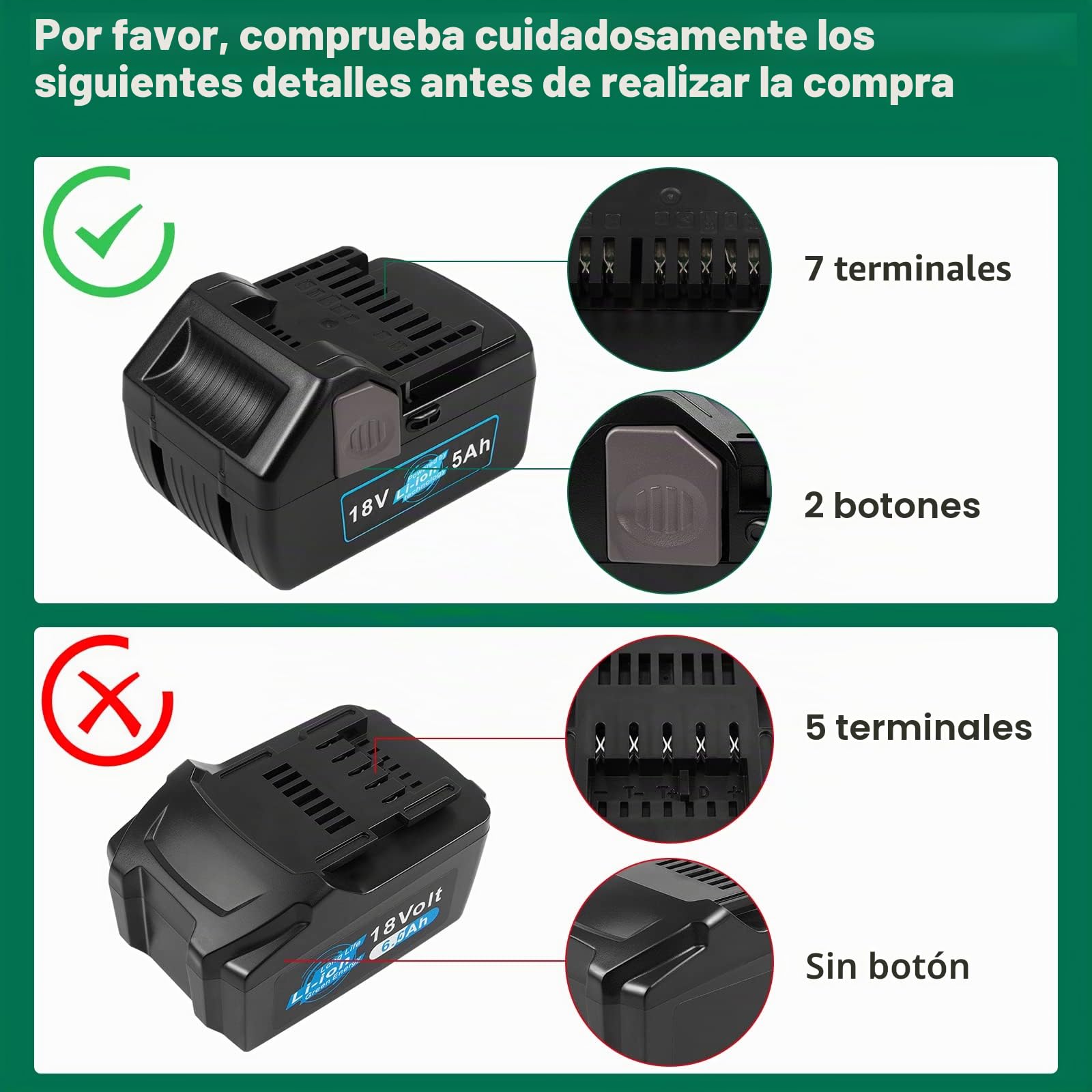 ASUNCELL 18V 5000mAh Batería de Repuesto para Herramientas eléctricas para HITACHI 339782 BSL1830C 330139 330557 BSL1815X BSL1815S BSL1830 Hitachi C18DSLP4 CJ 18DSLP4 C 18DSL2 FCG 18DL Paquete de 2