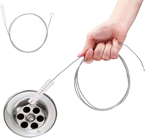 Miniatura 1 de Cepillo de drenaje flexible herramienta de limpieza de nylon interior extra largo para limpiar plomeríarefrigeradortubo de fregadero 150cm59inch (2