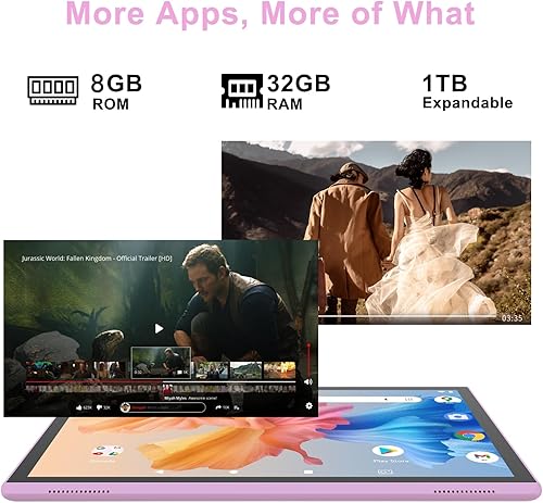 Miniatura 4 de Tablet Android de 10 Pulgadas con Estuche y Lápiz Táctil para Pantalla Tabletas Android 15 8GB RAM 32GB ROM Soporta Expansión de 1TB Batería de