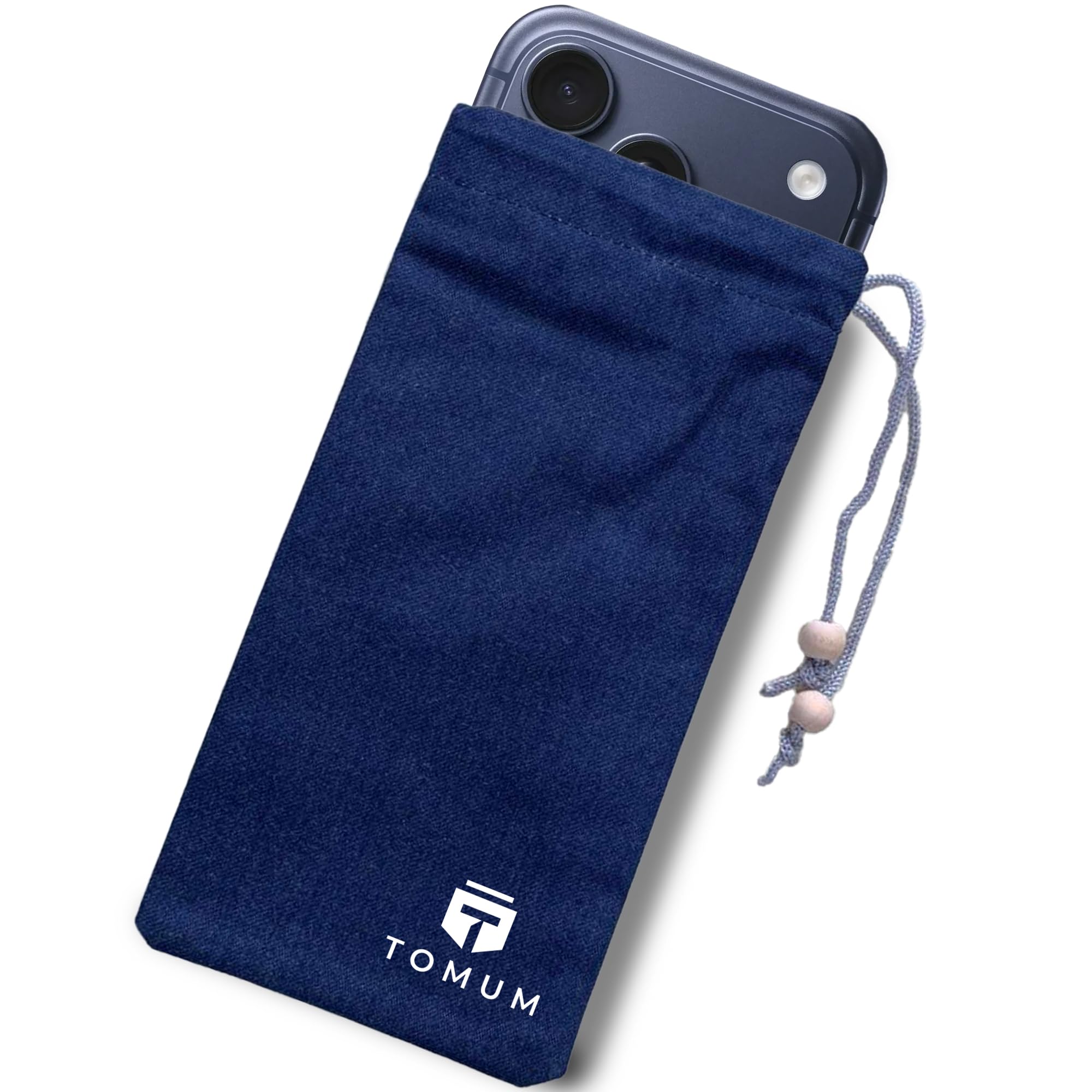 TOMUM EMF Shield Sleeve for Cell Phone - EMF Protection Smartphone Pouch - Anti EMP Bag - Signal Blocking Case for Radiation EMP 5G RFID Blue