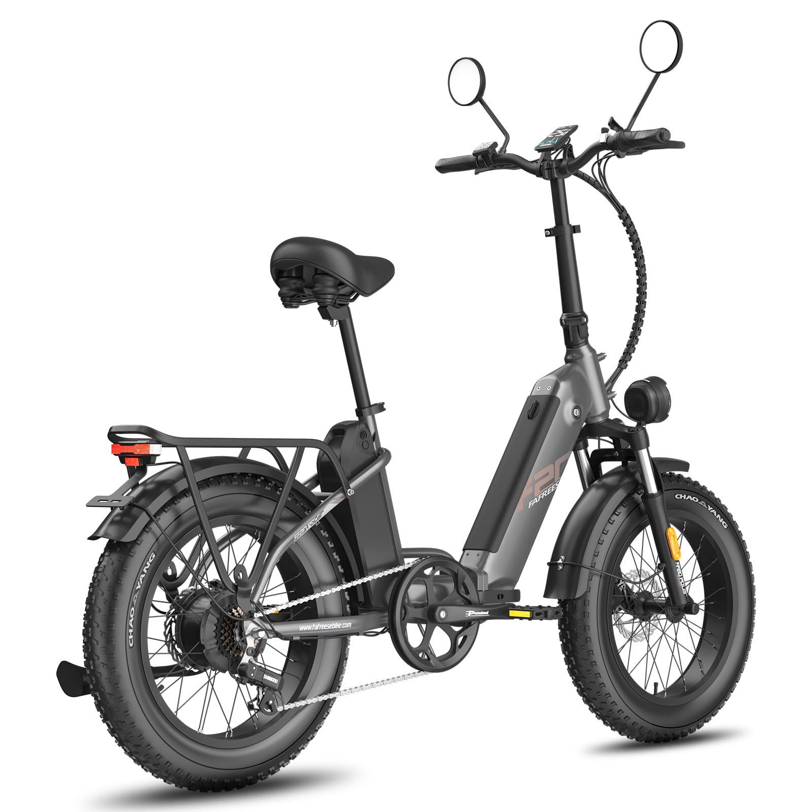 Fafrees FF20 Polar E-Bike Klapprad Elektrofahrrad 20 * 4.0 Zoll, Fatbike Doppelbatterie 24Ah/26.8Ah, E Bike Herren Damen Reichweite bis 150/170km