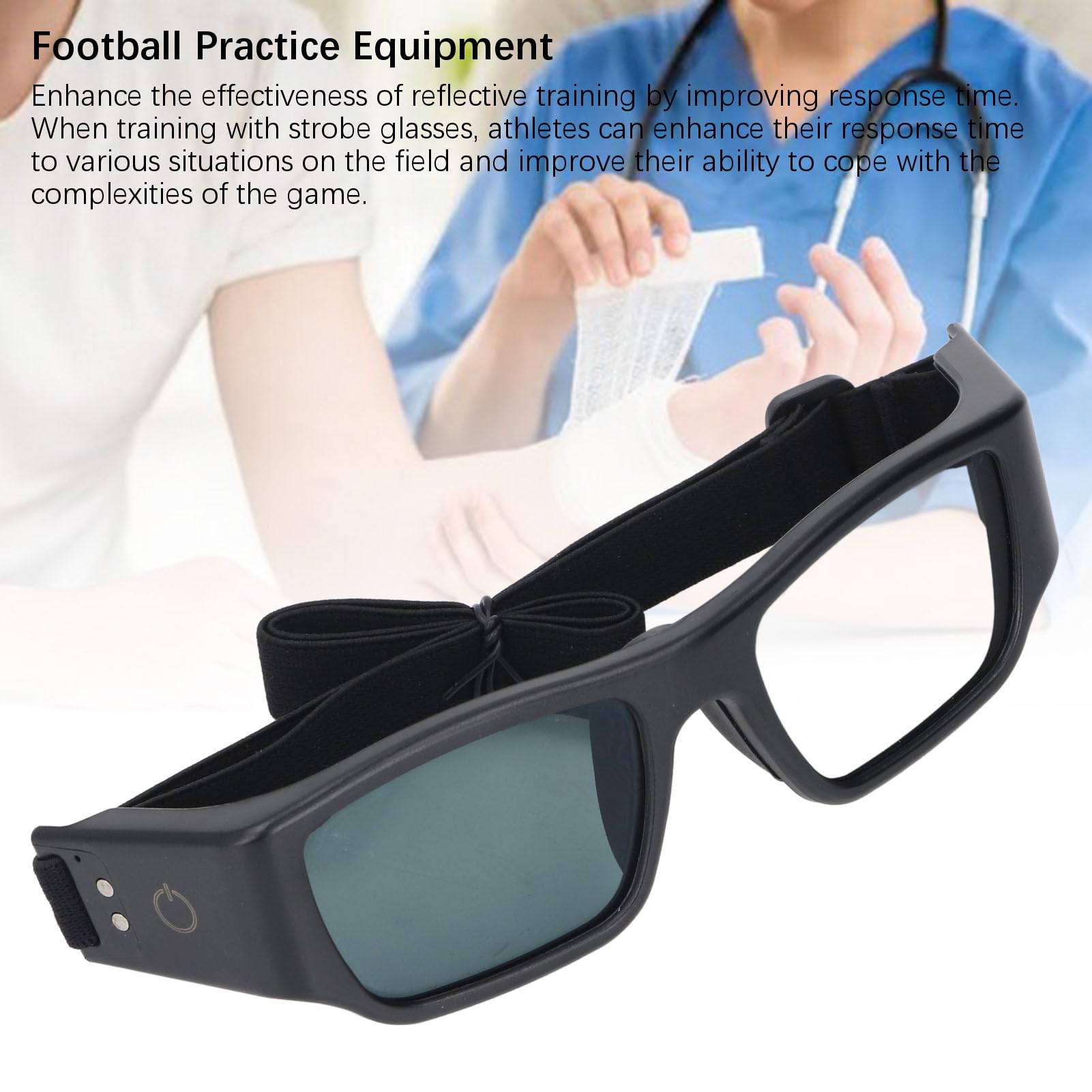 Gafas de Entrenamiento Estroboscópicas para Mejorar el Rendimiento Visual en Deportes como Fútbol y Boxeo Material ABS Ligero