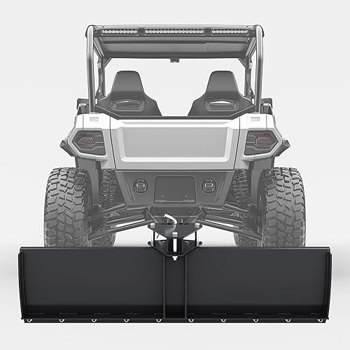 ECOTRIC 3-Point 48" Scrape Blade Implement 2 Inch Receiver ATV UTV Lawn Garden Tractors w/5 Adjustable Angles Rear Tow Grading Blade Attachment