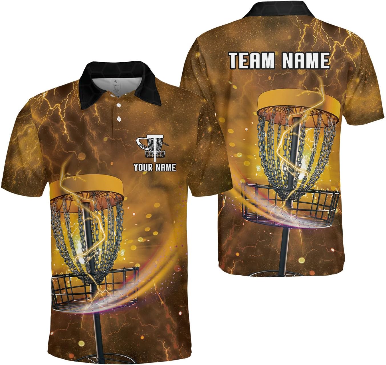 Personalized Funny Disc Golf Polo for Men, Retro Disc Golf Shirts, Disc Golf Gifts, Disc Golf Polo Size S-5XL