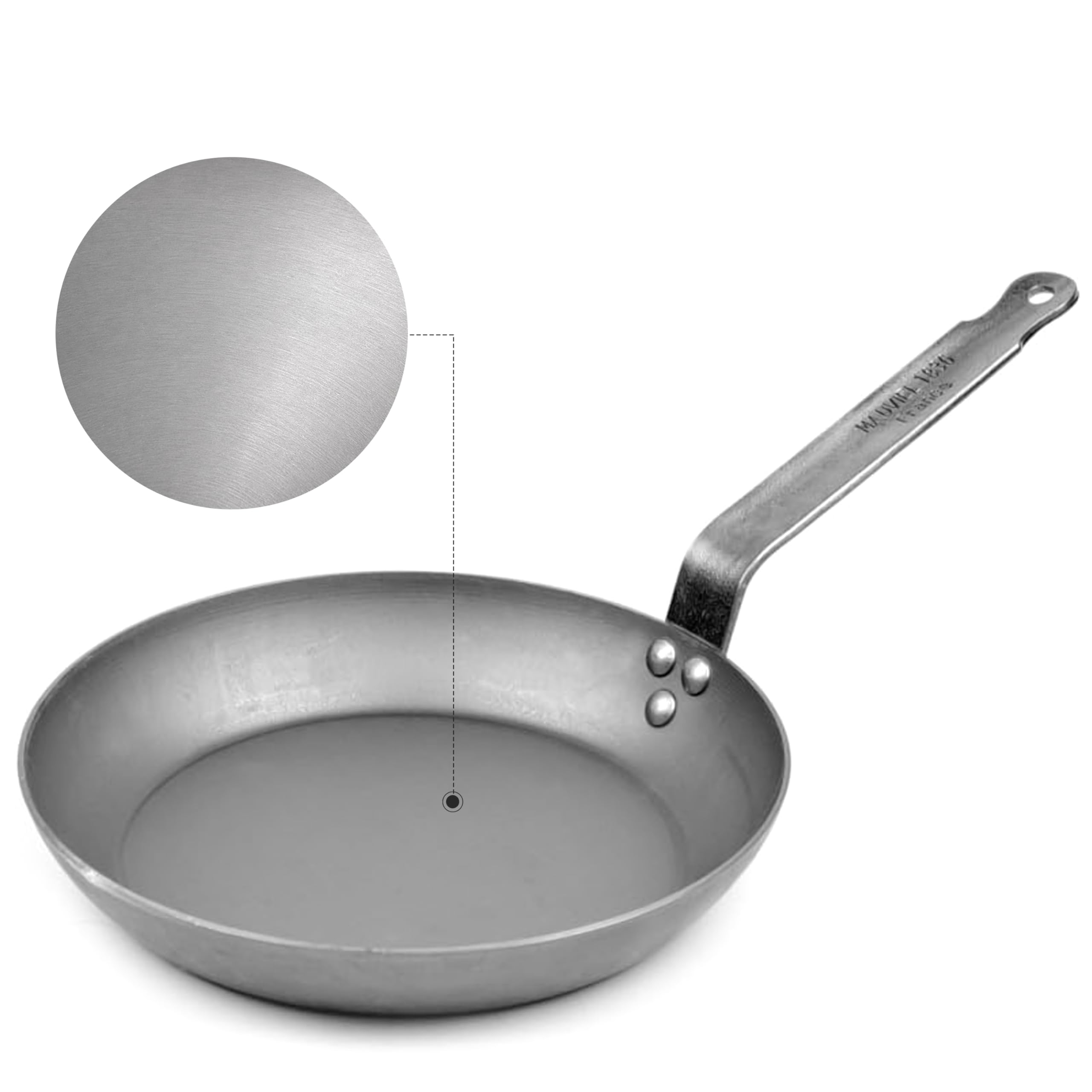 Amazon.com: Mauviel M'Steel Black Carbon Natural Nonstick Frying