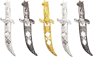 5 Pcs Plastic Pirate Knife Small Assassin Dagger for Pirate Costume Accessories Pirate Party Props Halloween Supplies
