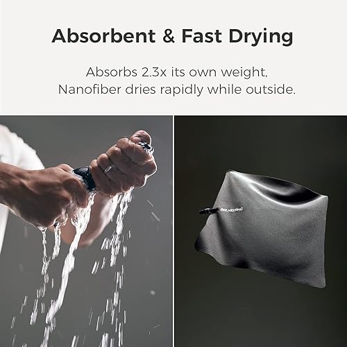 Miniatura 5 de Bee Nesting Toalla ultraligera de secado rápido, toallas de microfibra de secado rápido con bolsillo compacto plegable para toalla de viaje, toallas