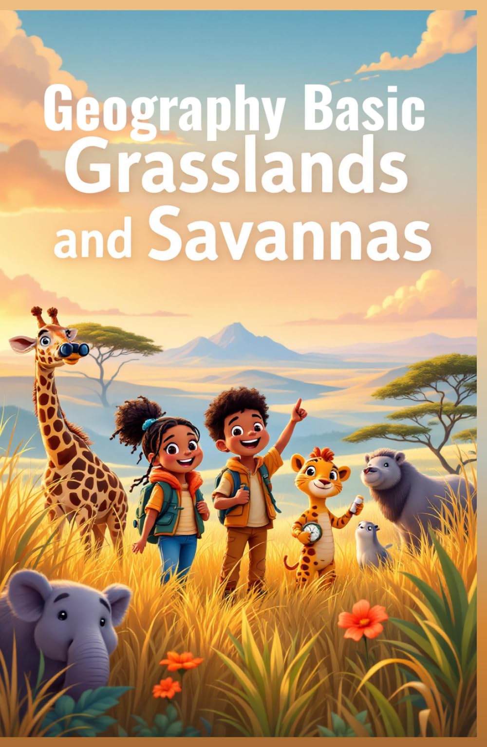 Geography Basic Grasslands and Savannas for Kids: Explore African Savannas, Prairies, Steppes, Wildlife, Plants, and Conservation Across Every Continent (Geography Book For Kids)
