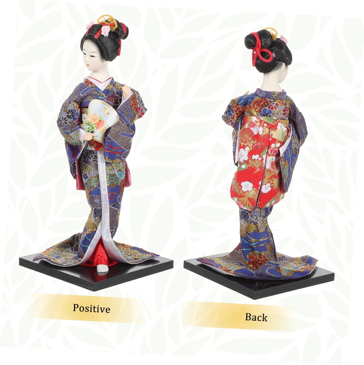Zerodeko 1pc Japanese Doll Ornament Handmade Kimono Figurine Traditional Tabletop Decoration for Home Office Unique Asian Collectible