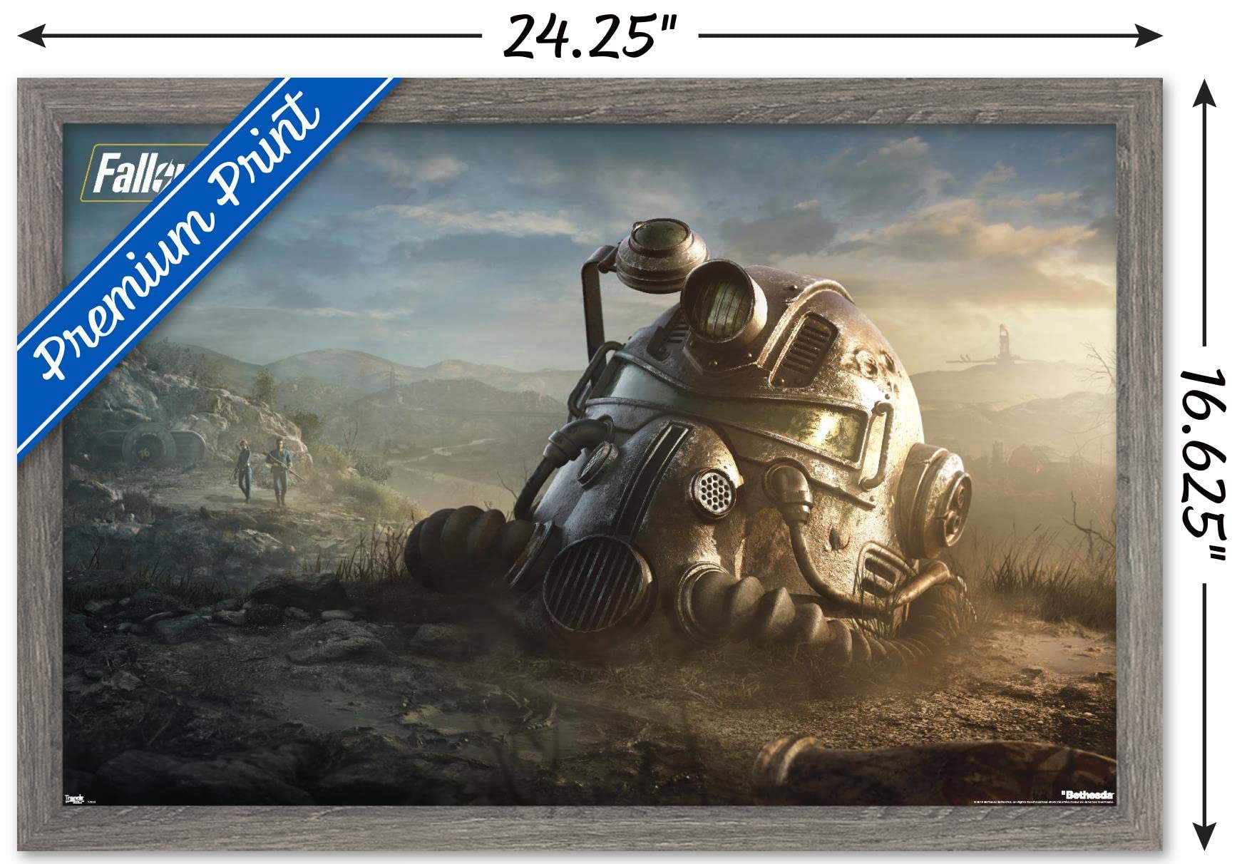 Amazon.com: Fallout: 76 - Helmet Key Art Wall Poster, 22.4L
