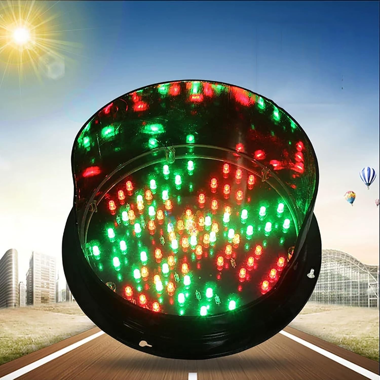 8 Inch/200mm LED Traffic Stop Light 1 Light X/Arrow, Stop Light, Indicator Light, for Industrial Loading Dock Bay Light, for Intersections, Toll Booths Etc (Color : 24V)(12v)
