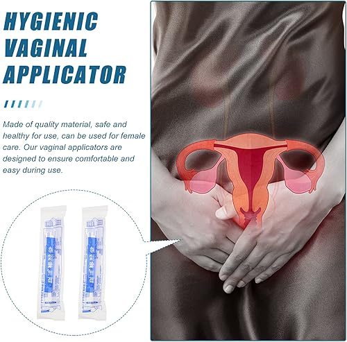Miniatura 7 de Healifty Aplicador de gel vaginal, 10 aplicadores de crema vaginal desechables, aplicadores de inyectores roscados higiénicos, lubricante