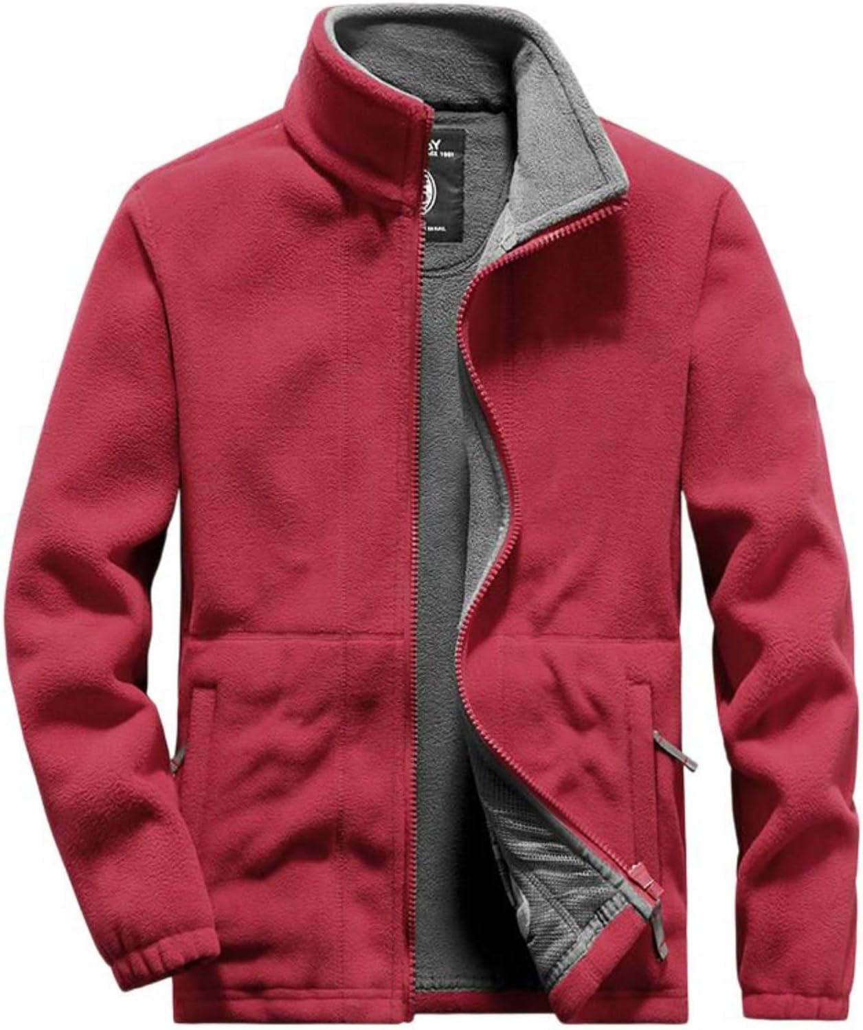 Men’s Fleece Thick Hooded Jacket Warm Outerwear