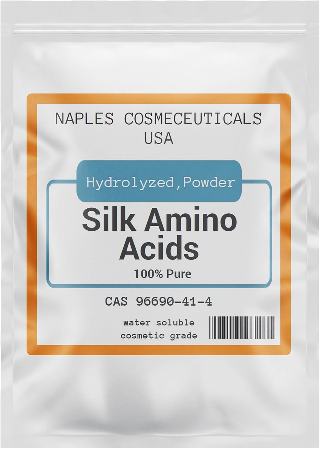 Hydrolyzed Silk Amino Acid Powder Cosmetic Grade for Hair Skin Nails Moisture Retention 100% Pure Use in Formulations or Add to Your Favorite Products (2 oz)