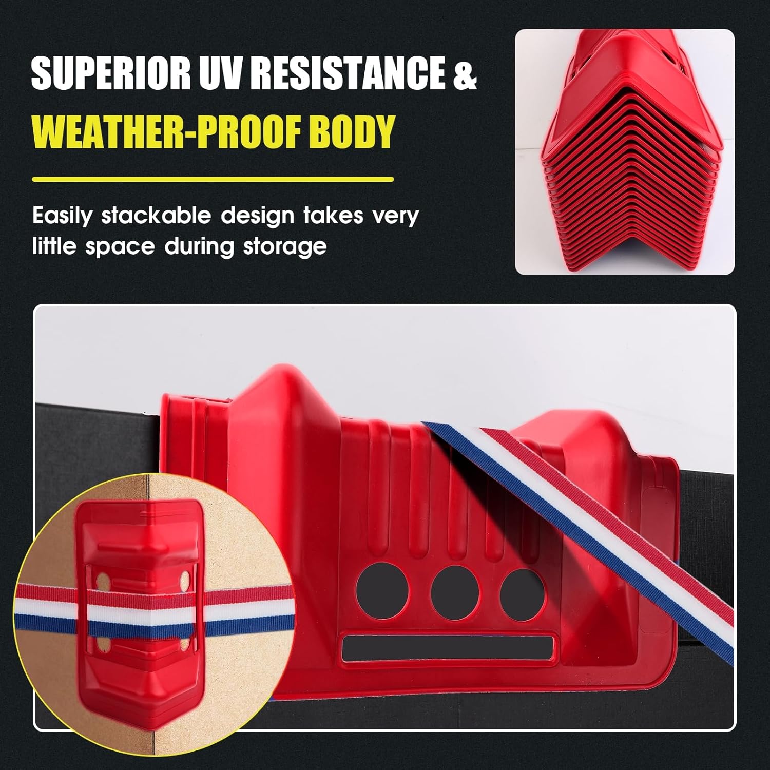 20 Pack Corner Edge Protectors for Cargo Loads, Heavy Duty Tiedown Corner Protector Flatbed Edge Corner Protector Holder Edge Protectors for Pallets,Trailer,Truck