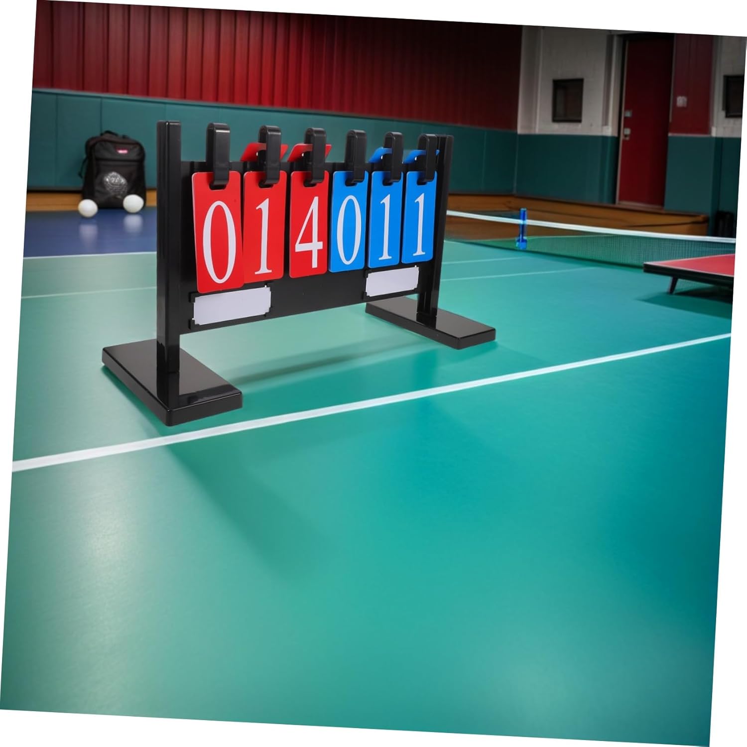 Multi-Sport Scoreboard Flip Score Keeper Weatherproof Upright Display for Basketball Soccer Tennis Volleyball Baseball Games and Classroom Activities