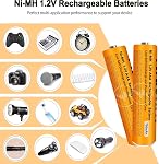 Paquet de 4 NI-MH AAA Batterie rechargeable pour Panasonic, 1.2V 750mah AAA Batteries rechargeables pour téléphones sans fil Panasonic Handset, télécommandes, électronique