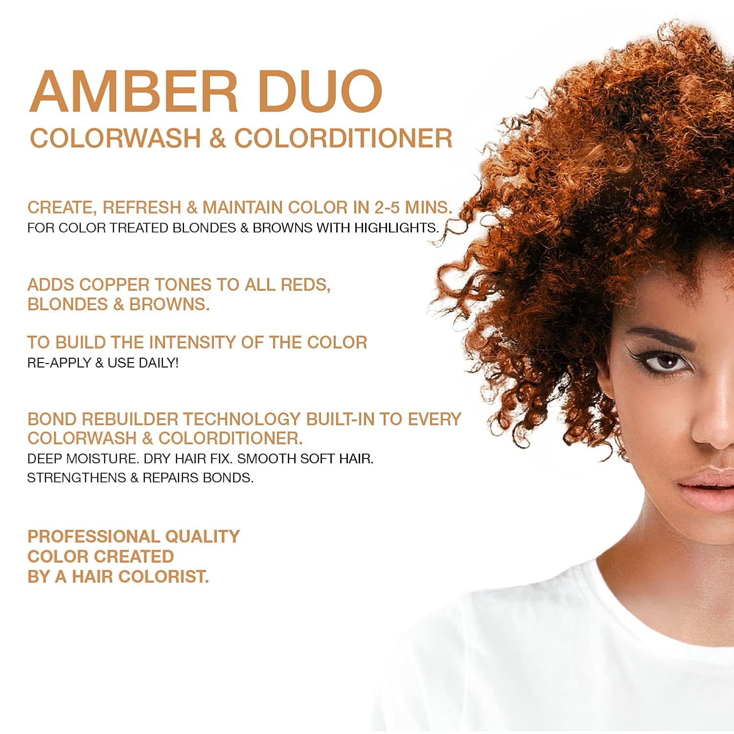 Celeb Luxury Intense Color Depositing Colorwash Shampoo + BondFix Rebuilder, Vegan Hair Dye, Sustainably Sourced Plant Based, Semi Permanent Hair Color, Viral and Gem Lites Duos - Image 2