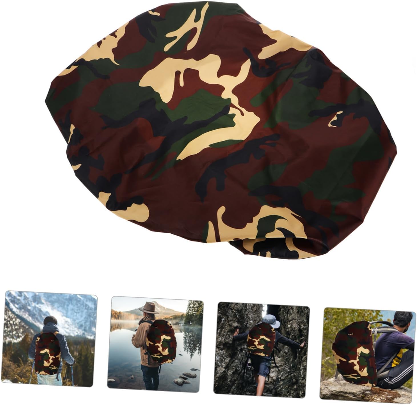 SUPVOX Backpack Cover with Camouflage Design Lightweight Rainproof and Dustproof Protection for Hiking Camping and Travel Adventures