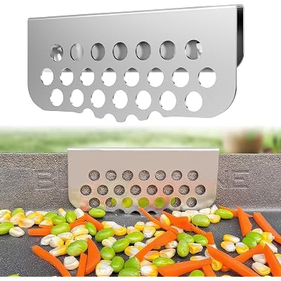 Grilling Grease Gate Blocker for Blackstone Griddle Accessory, 1Pack Bbq Cook Tool Food Goalie Mesh Screen Compatible with Many Griddle(Not For Old-style Long Hook 17" and 22" Blackstone)