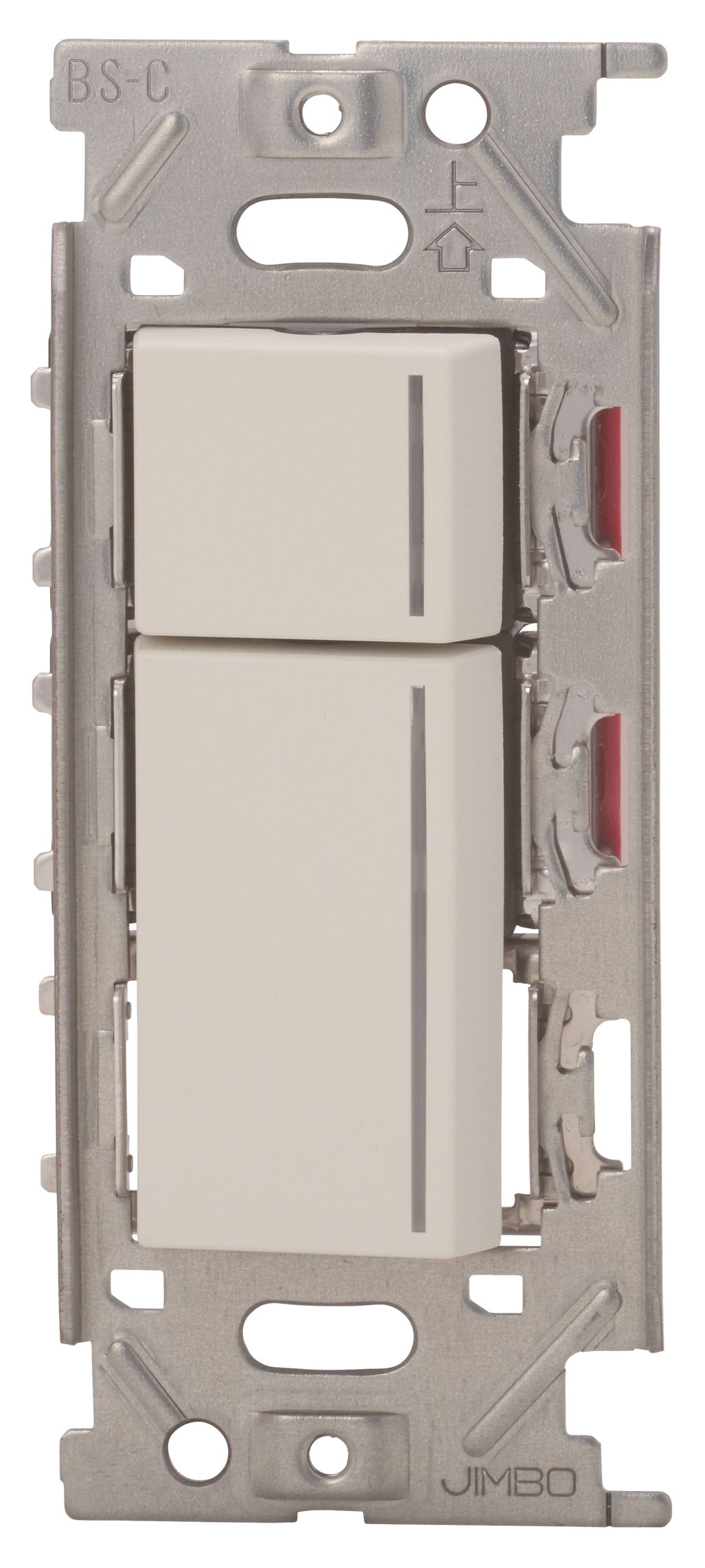 神保電器 NKW02009PW 3路ガイドランプ付きダブルスイッチセット
