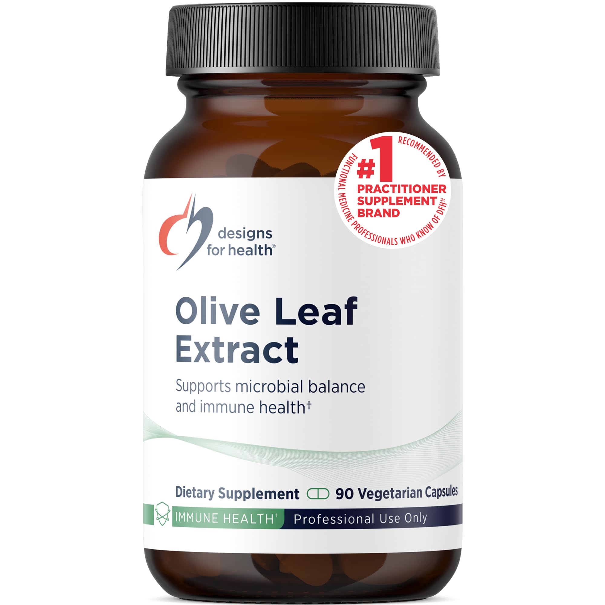 Olive Leaf Extract Capsules - 500mg Leaves Extract Supplement Standardized to 20% Oleuropein - Supports Microbial Balance + Immune Health, Non-GMO + Vegetarian (90 Capsules)