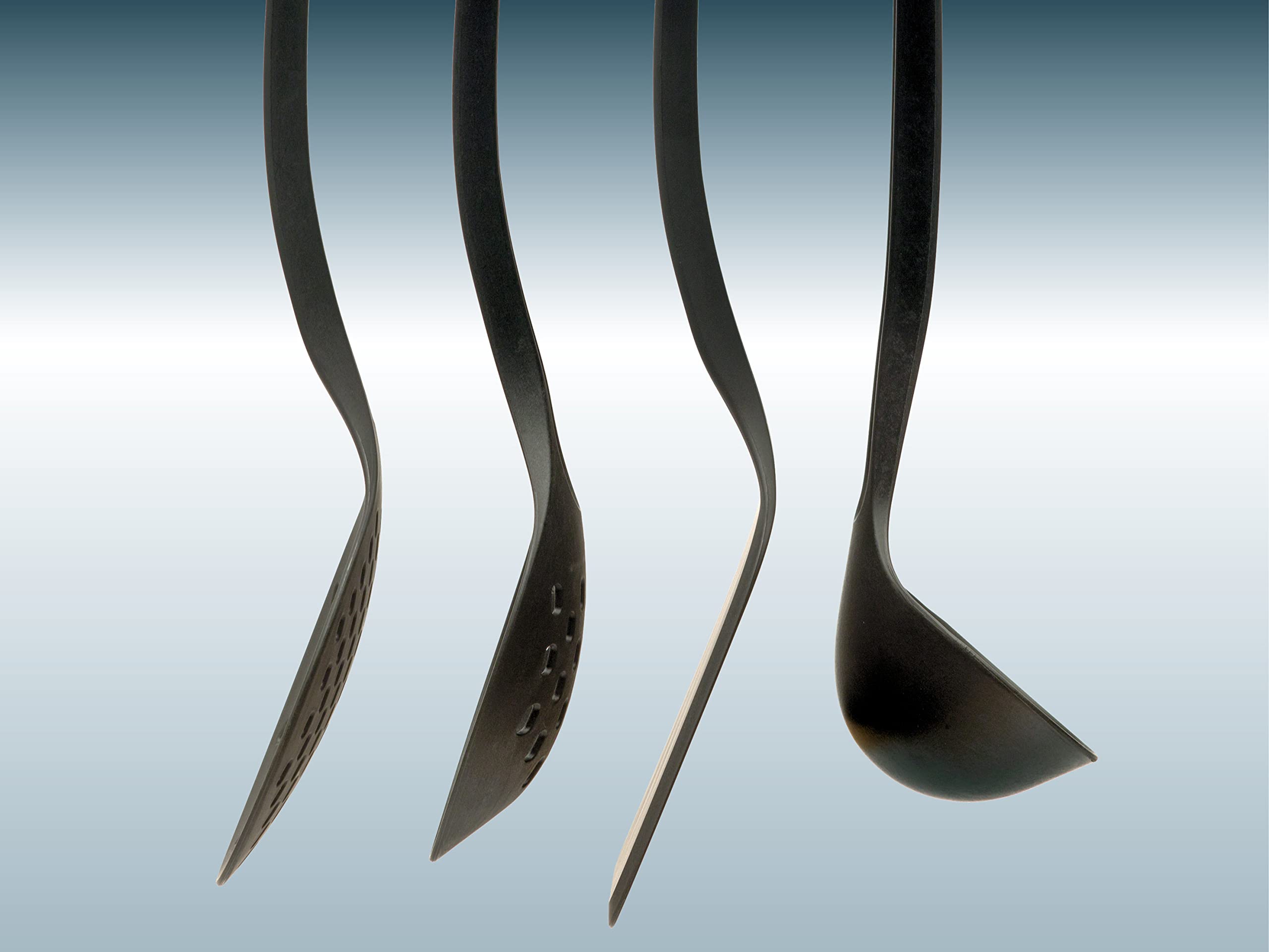 Piazza 15711200 - Espumadera (nailon, 12 cm de ancho, 35 cm de largo), color negro