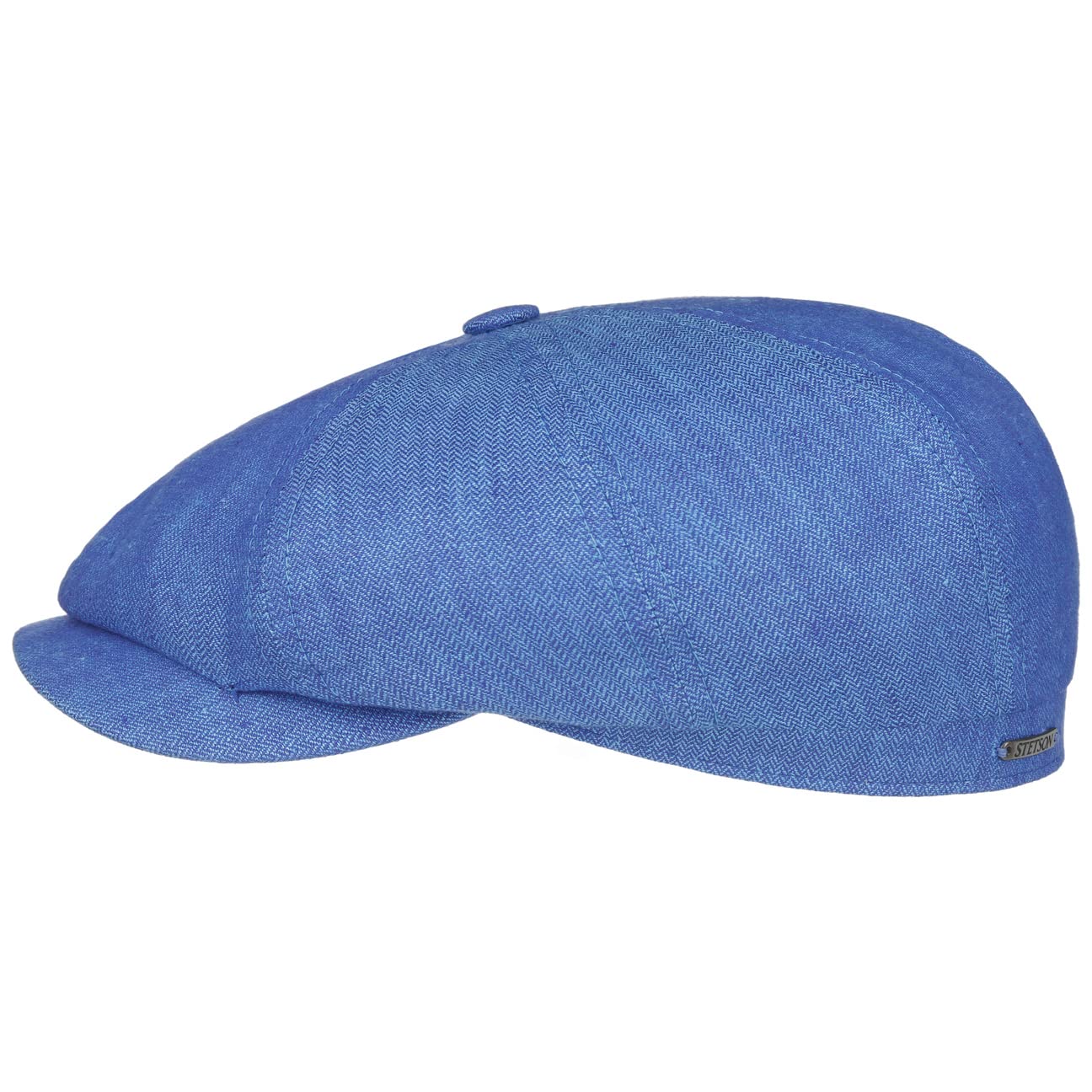 Stetson Gorra de Lino Hatteras Uni Hombre - Made in The EU Newsboy con Visera Primavera/Verano