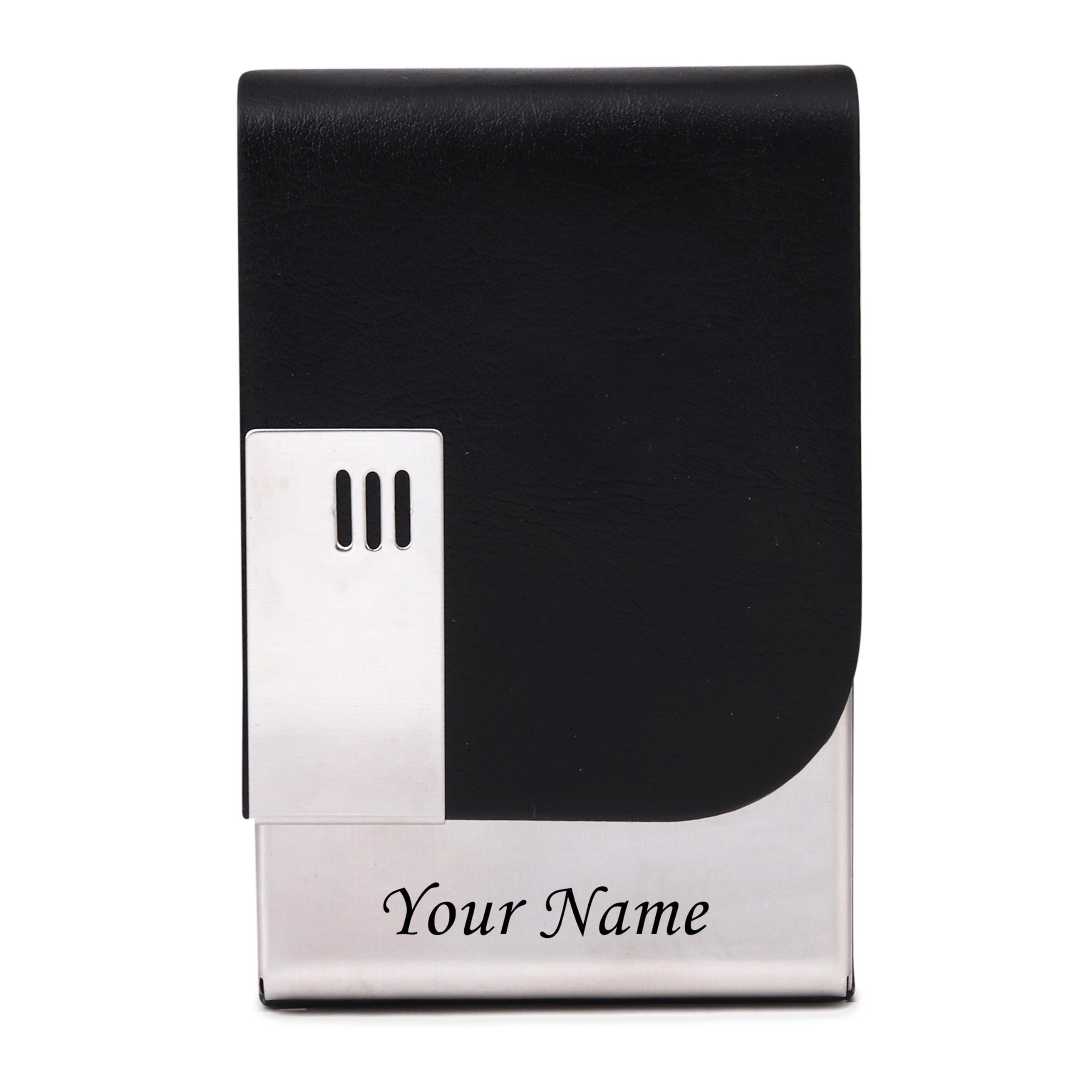 Celebr8 Metal Card Holder for Men | RFID Protected Debit/ATM/Business/Visiting Card Holder Wallet for Man | Personalized Gift for Men | Customized Card Case