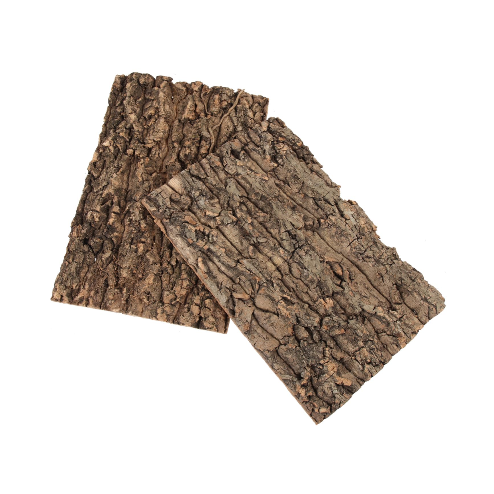 COSMEVIVI 2pcs Reptile Tank Cork Bark Climb Platforms Bearded Dragon Bask Platforms Turtle Decor Snake Hide Cork Board for Reptile