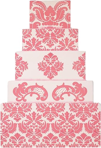 Miniatura 6 de Designer Stencils C405 Damask Cake Tier 5 - Plantilla para tartas, beigesemitransparente, 3.1 x 13.5 pulgadas