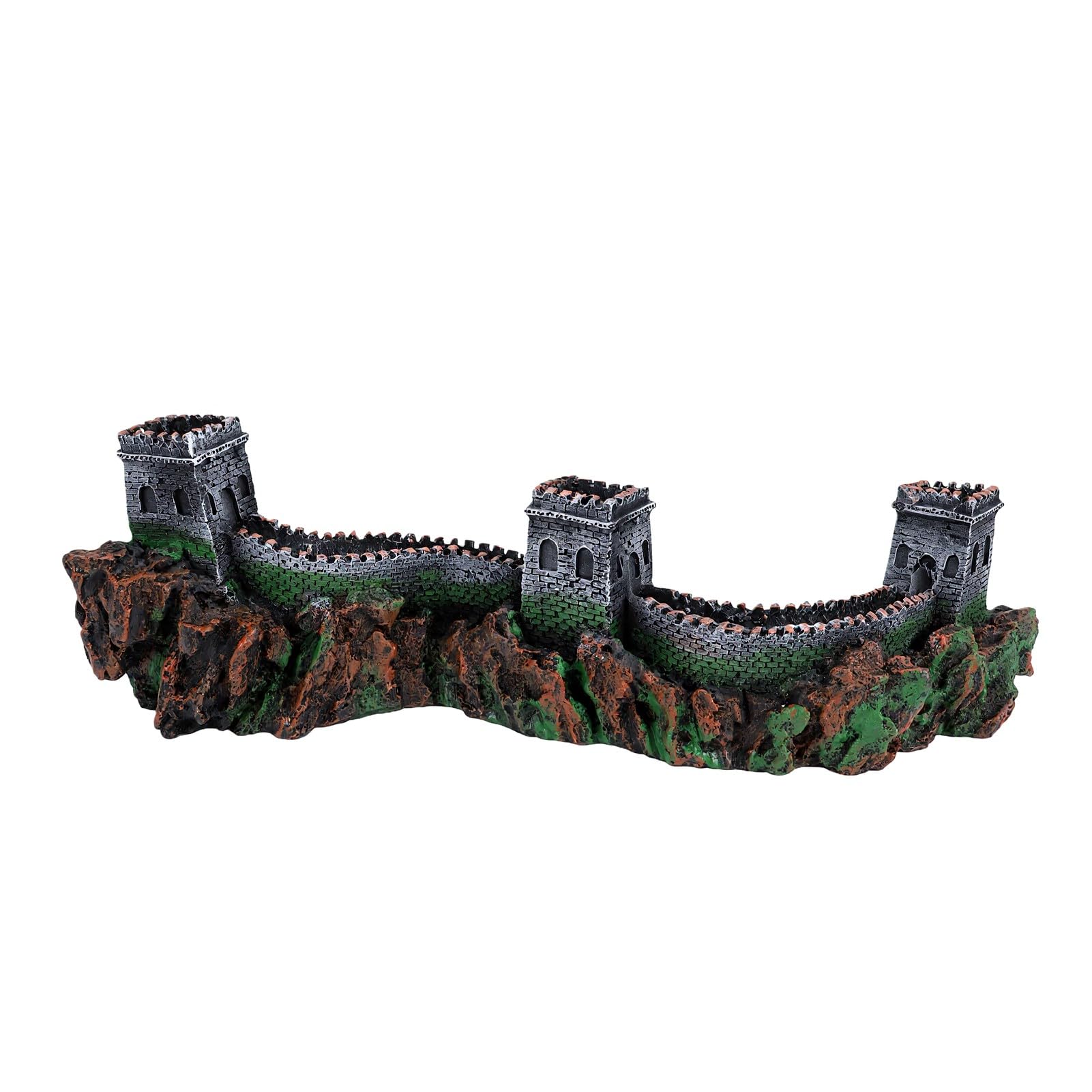 Statue de Grande Muraille miniature aquascape et ornement de bonsaï durable