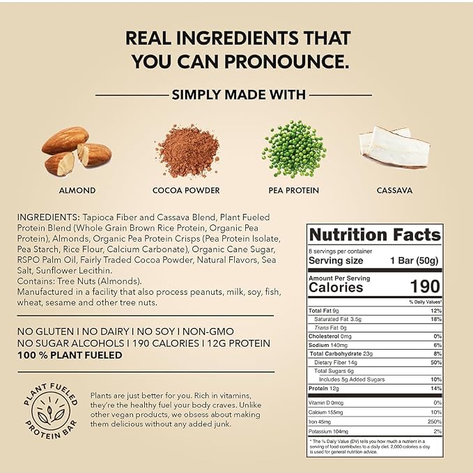 Barra vegana de proteína sabor cocoa 16 unidades miniatura 3