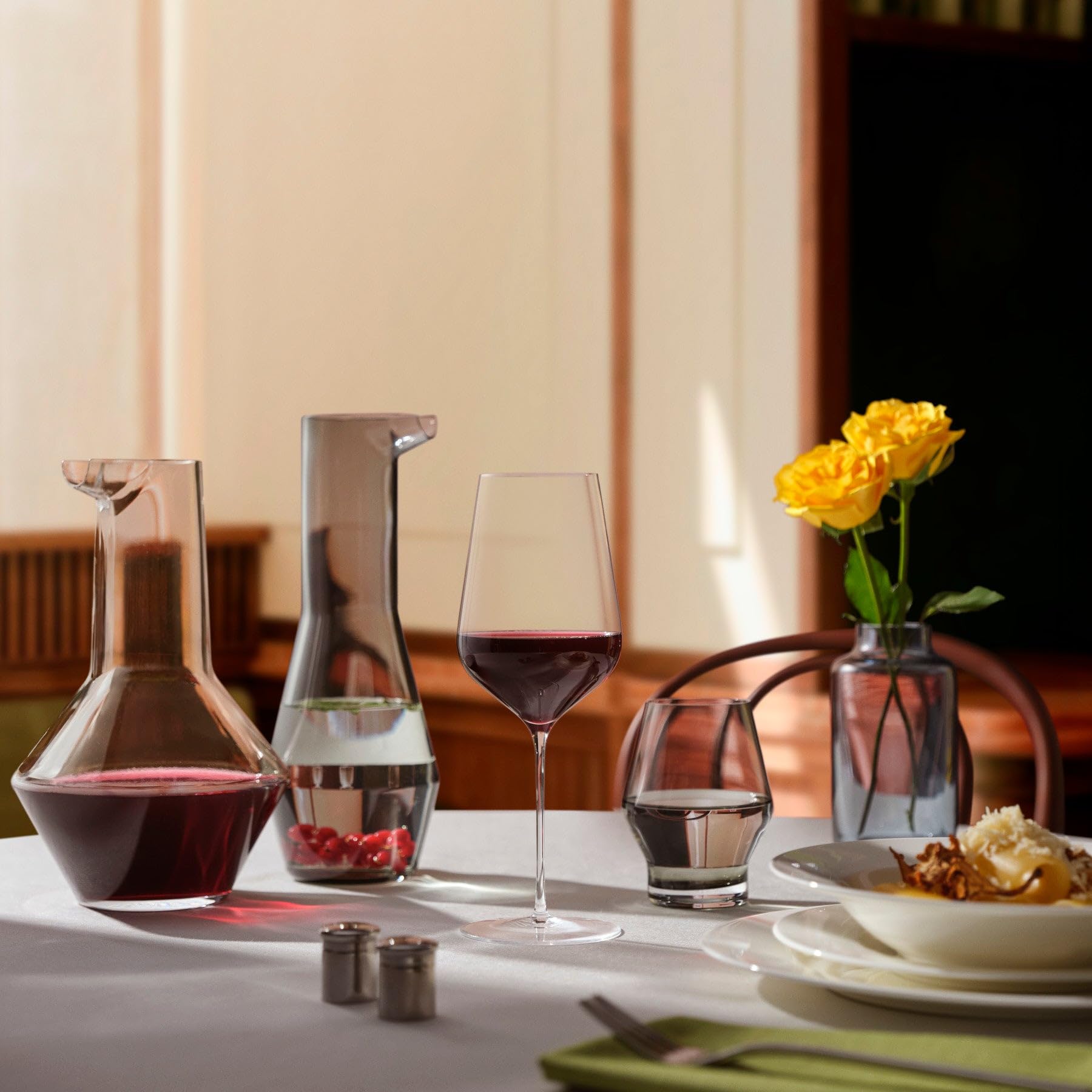 Nude Weinglas, Stem Zero Masterglass – Kristall-Rot- und Weißweinglas mit langem Stiel für jeden Wein und Champagner, bleifrei, spülmaschinenfest, 404 ml