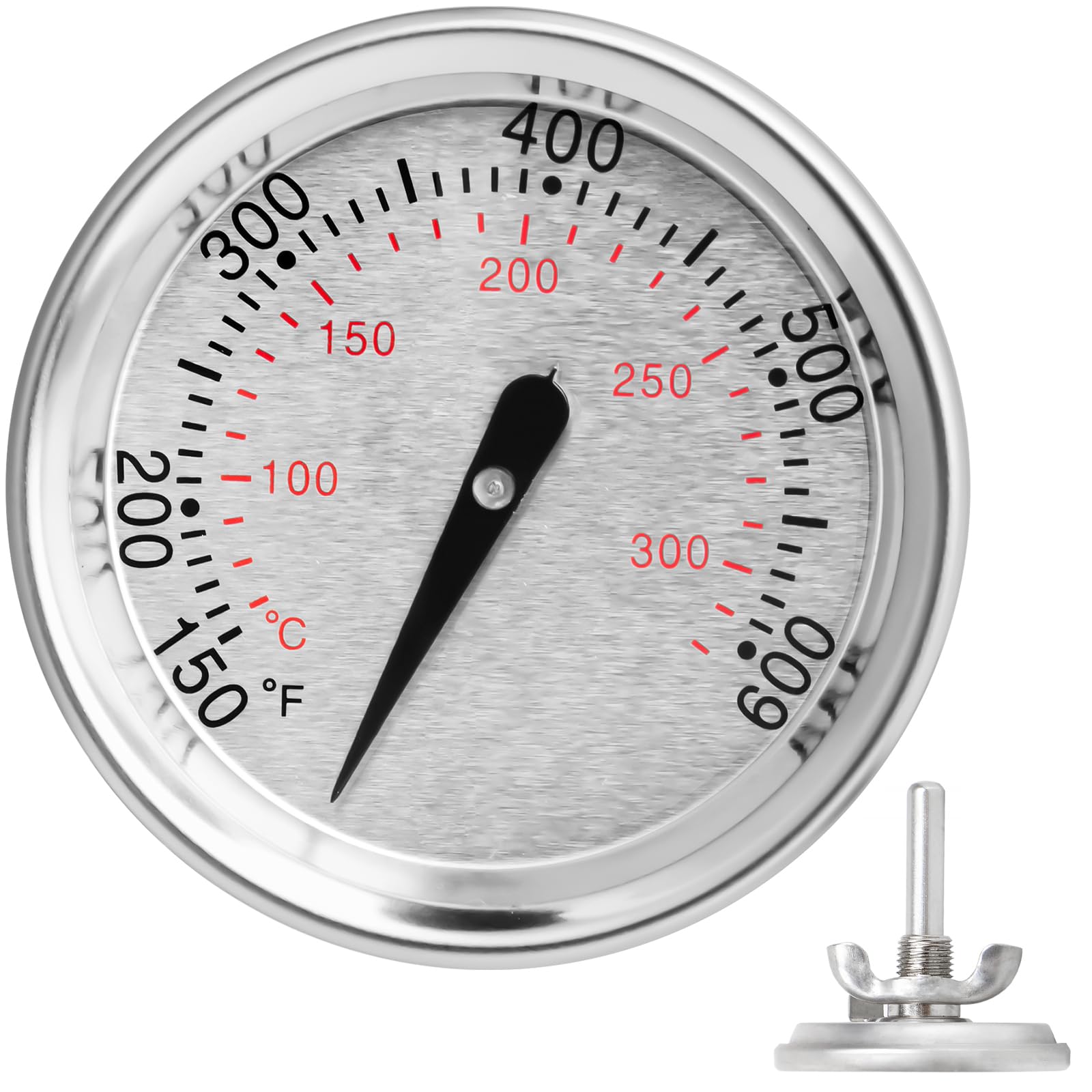 DELSbbq 60540 7581 67031 Round Grill Lid Thermometer for Weber GS4 Spirit II & I 200/300 Accurate Temperature Gauge for Weber Charcoal Grills
