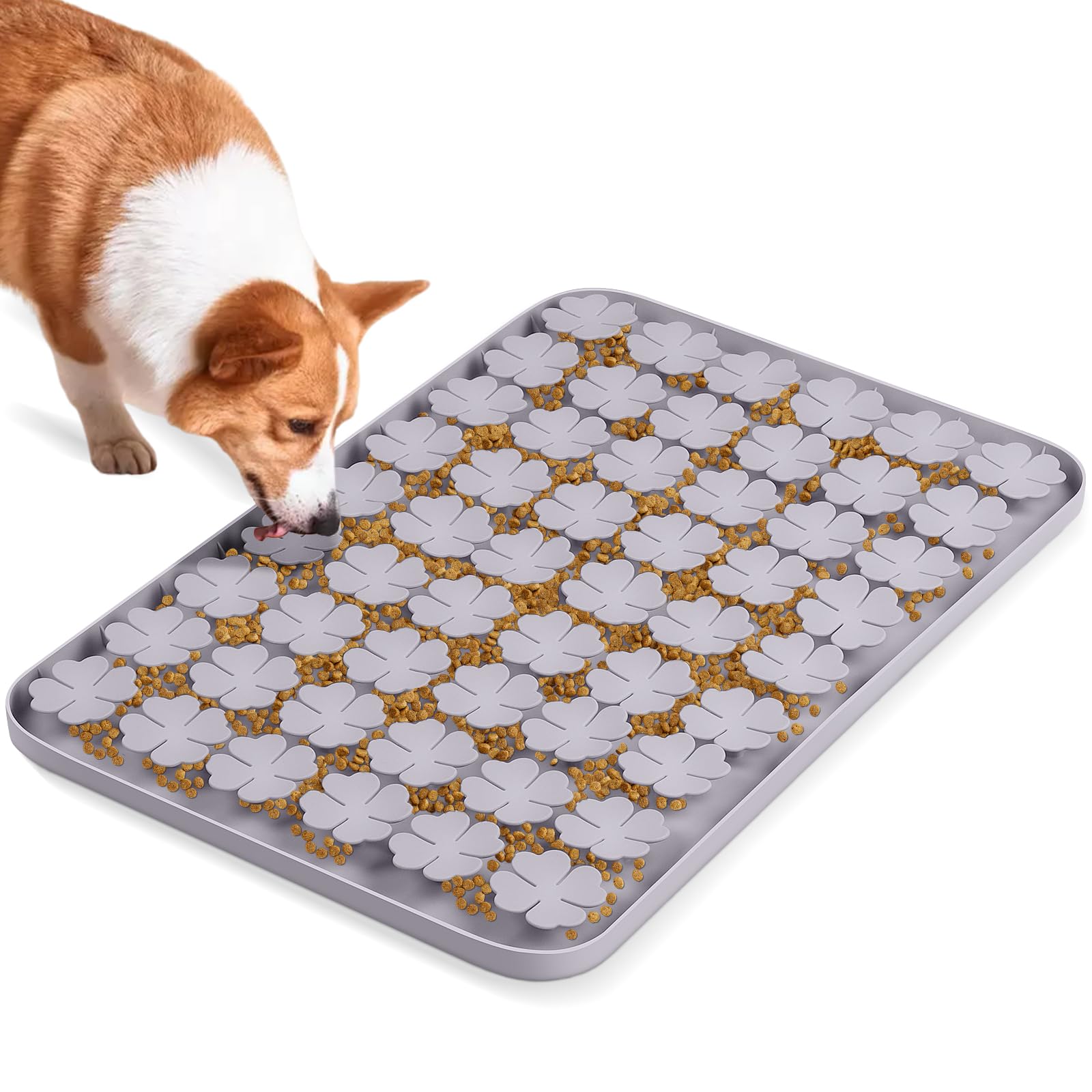 Bartuke Dog Lick Mat, 23.6"x 15.7" Large Silicone Snuffle Mat with Suction Cups