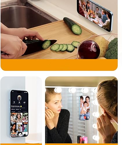 Miniatura 6 de Soporte magnético de anillo para iPhone 14, 13, 12, soporte magnético para teléfono móvil de pared, soporte magnético para teléfono de automóvil