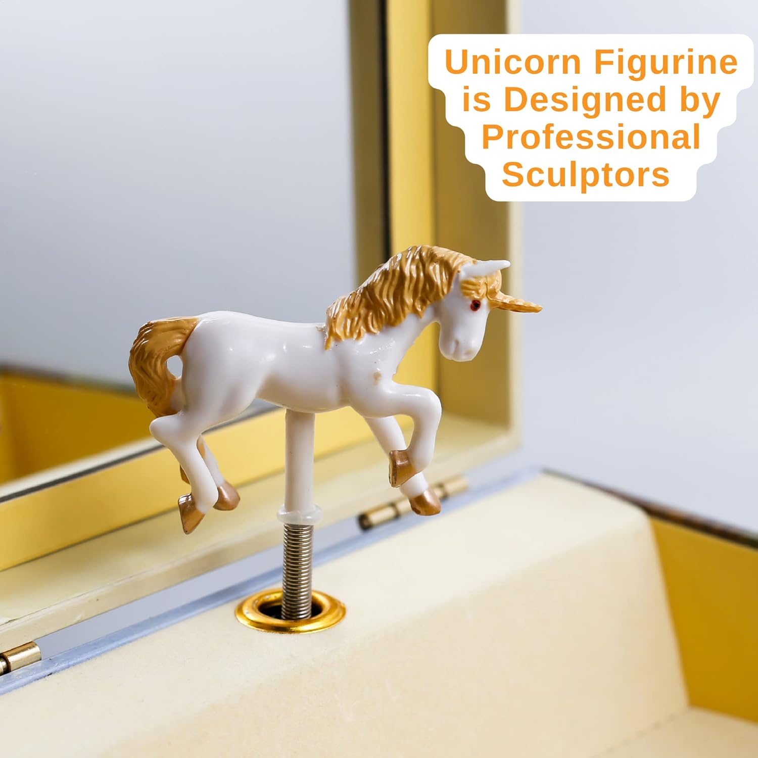 Enchantmints Unicorn Horse Musical Jewelry Box Spins to "The Unicorn" Treasure Storage
