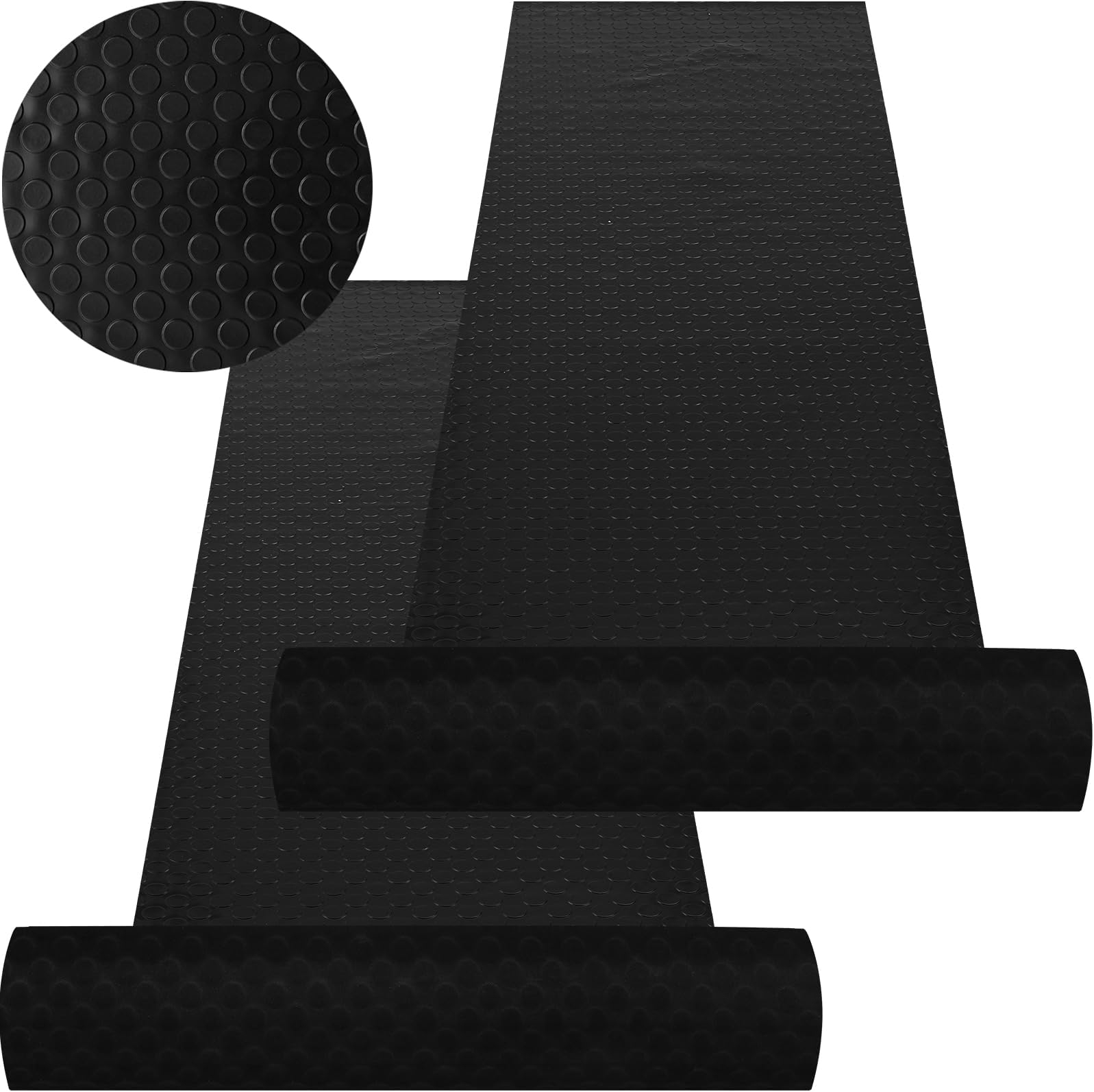 Drydiet 2 Pcs 17' x 3.6' Garage Floor Mat 2.5 mm Thicken Heavy Duty