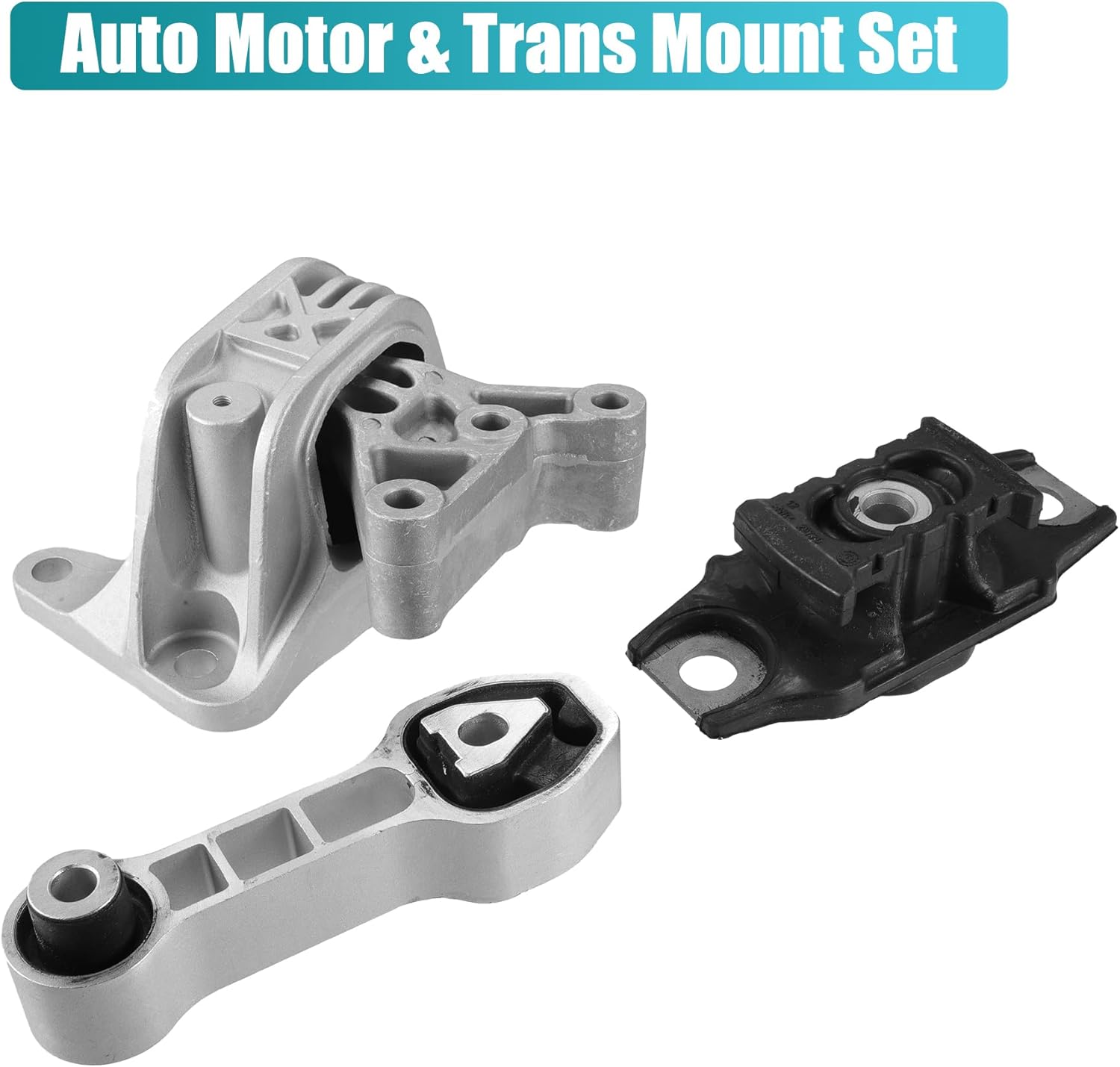 X AUTOHAUX 1 Set Car Engine Motor and Transmission Bracket for Fiat 500 1.4L 2012-2018 No.68073217AC/68073029AC/68073483AD