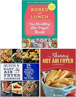 Bored of Lunch The Healthy Air Fryer Book [Hardcover], Quick & Easy Air Fryer Cookbook, The Skinny Hot Air Fryer Cookbook 3 Books Collection Set